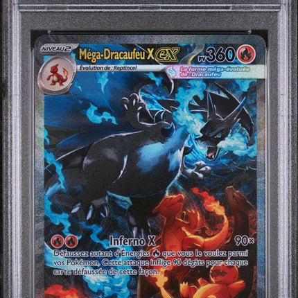 Carte gradée - PSA 10 Méga-Dracaufeu X Ex Pokémon - French - 2025 - Flammes Fantasmagoriques - Unlimited - #125/094