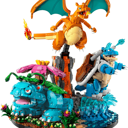 LEGO Pokémon Florizarre, Dracaufeu et Tortank