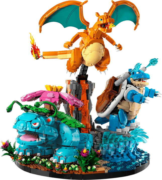 LEGO Pokémon Florizarre, Dracaufeu et Tortank